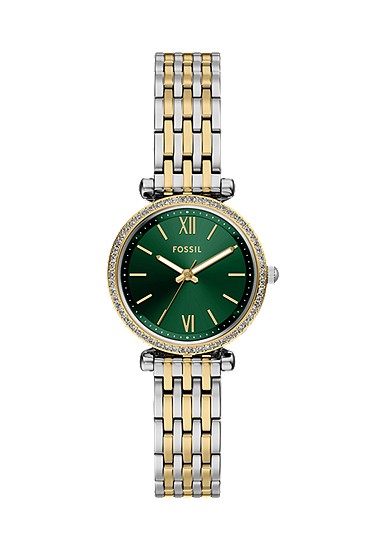 Carlie Mini 28mm Three-Hand Two-Tone Stainless Steel Watch
