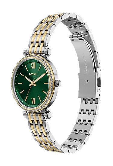 Carlie Mini 28mm Three-Hand Two-Tone Stainless Steel Watch - Image 7