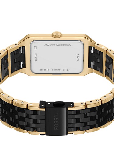 Raquel 26mm Three-Hand Date Gold-Tone Stainless Steel and Black Ceramic Watch - Image 6