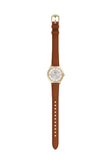 Gilmore 28mm Three-Hand Brown Leather Watch - Image 8