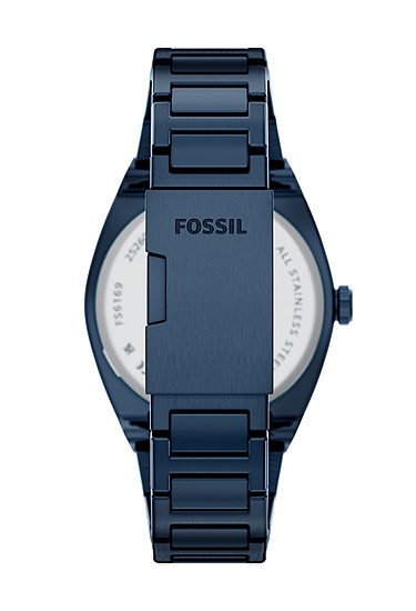 Everett 42mm Three-Hand Navy Stainless Steel Watch - Image 3