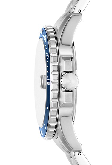 Fossil Blue Dive 42mm Three-Hand Date Stainless Steel Watch - Image 5