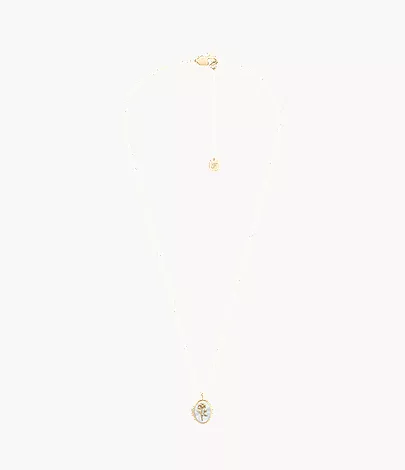 Sutton The Locket Collection White Mother-of-Pearl Pendant Necklace - Image 4