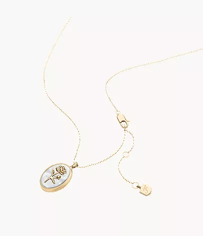 Sutton The Locket Collection White Mother-of-Pearl Pendant Necklace - Image 6
