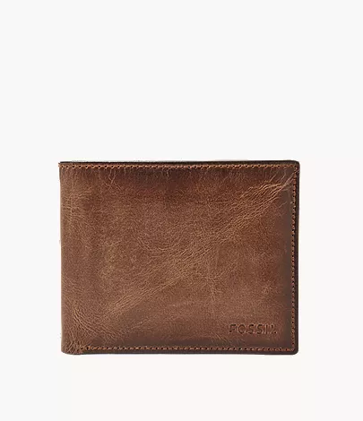 Derrick Leather RFID Passcase Wallet