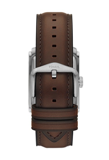 Carraway 30mm Three-Hand Brown Leather Watch - Image 3