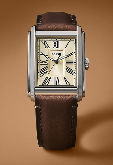 Carraway 30mm Three-Hand Brown Leather Watch - Image 5