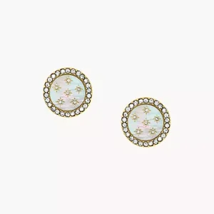 Merrit Northlight Collection Gold-Tone Stainless Steel Stud Earrings