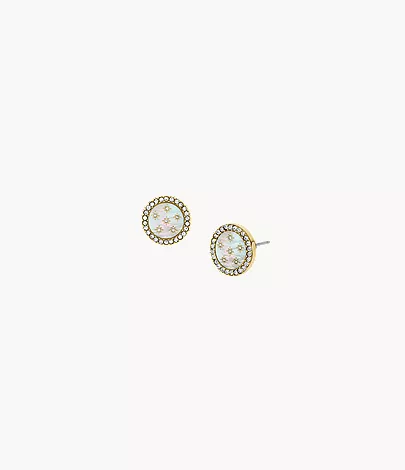 Merrit Northlight Collection Gold-Tone Stainless Steel Stud Earrings - Image 3