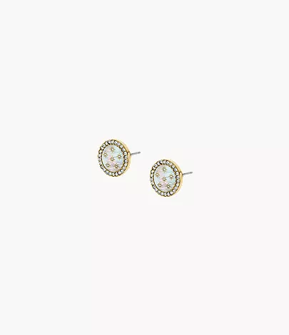 Merrit Northlight Collection Gold-Tone Stainless Steel Stud Earrings - Image 4