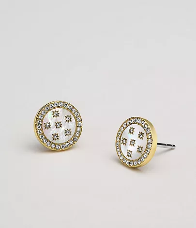 Merrit Northlight Collection Gold-Tone Stainless Steel Stud Earrings - Image 5