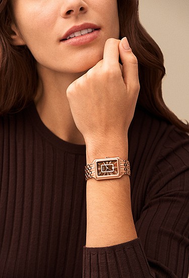 Raquel 26mm Three-Hand Date Rose Gold-Tone Stainless Steel Watch - Image 2