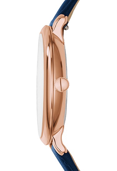Jacqueline 36mm Navy Leather Watch - Image 2