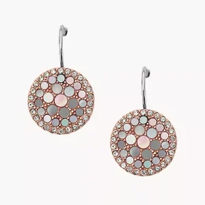 Merrit Mosaic Mother-of-Pearl Disc Drop Earrings