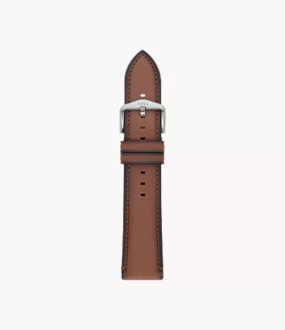 22mm Medium Brown LiteHide? Leather Strap