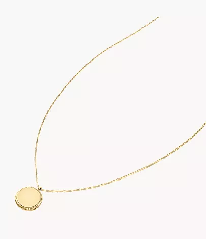 Ellis Gold-Tone Stainless Steel Pendant Necklace - Image 3