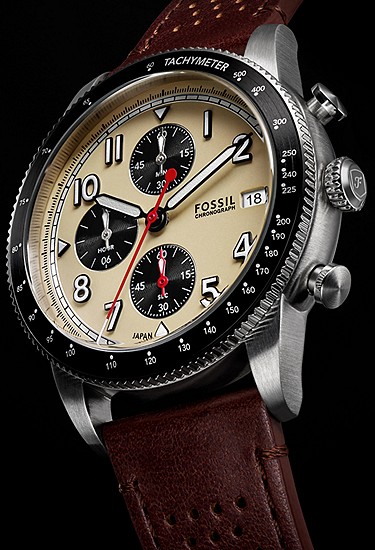 Sport Tourer 42mm Chronograph Brown Leather Watch - Image 5