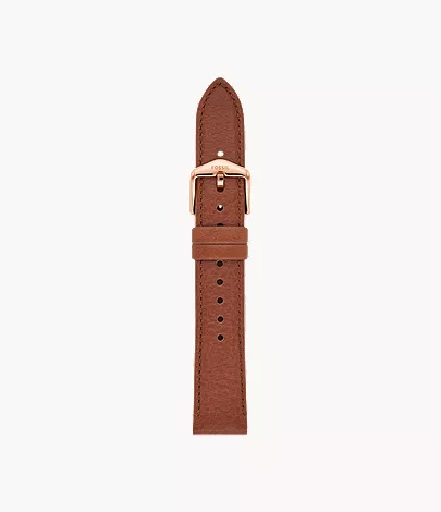 18mm Medium Brown LiteHide? Leather Strap