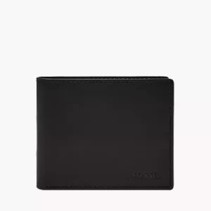 Derrick Leather RFID Bifold with Flip ID Wallet