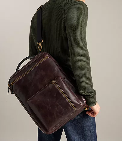 Buckner Leather Convertible Backpack - Image 2