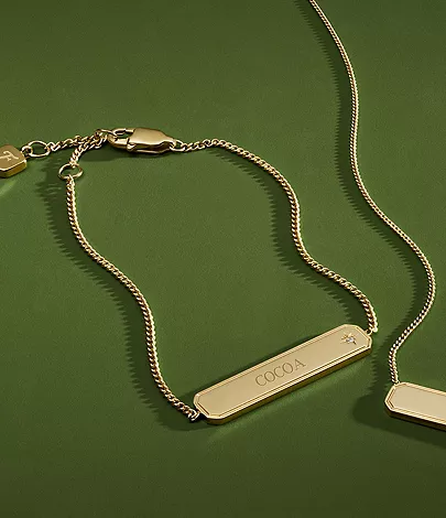Sadie Gold-Tone Stainless Steel ID Bracelet - Image 6