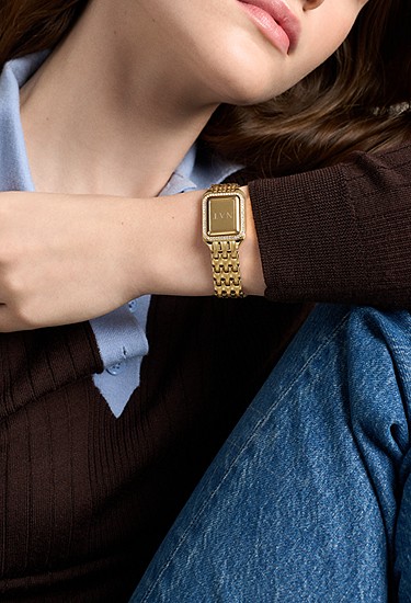 Raquel 23mm Two-Hand Gold-Tone Stainless Steel Watch - Image 7