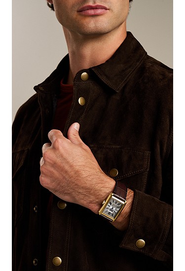 Carraway 30mm Three-Hand Brown Croco Leather Watch - Image 3