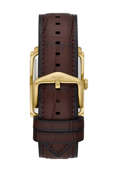 Carraway 30mm Three-Hand Brown Croco Leather Watch - Image 4